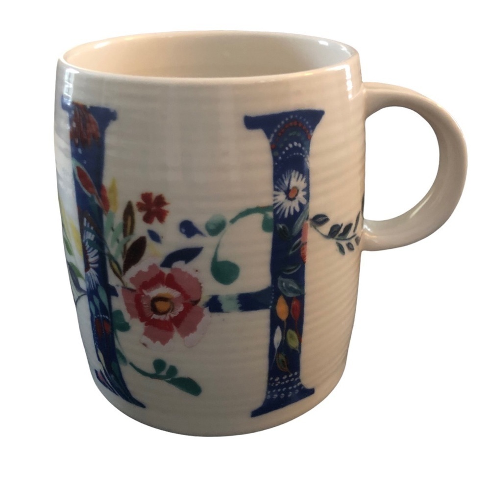 Anthropologie Starla M. Halfmann A Mug~H~Beautiful Floral Coffee Tea Designer